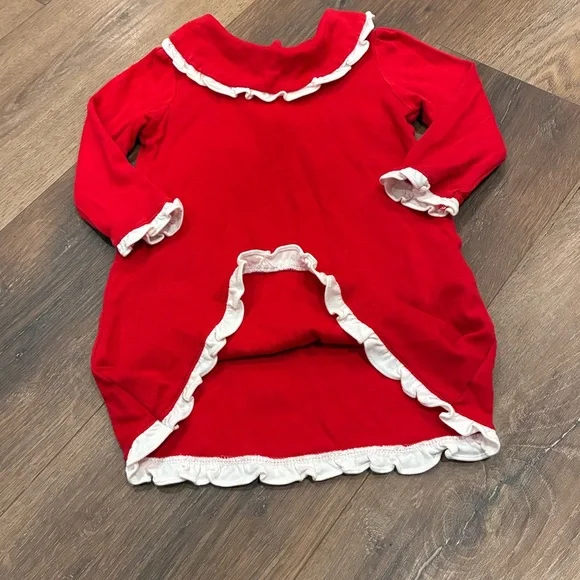 Lila & Hayes Red Madeline Dress Red Nightgown Pajamas Christmas Holiday 18-24m - Picture 6 of 11